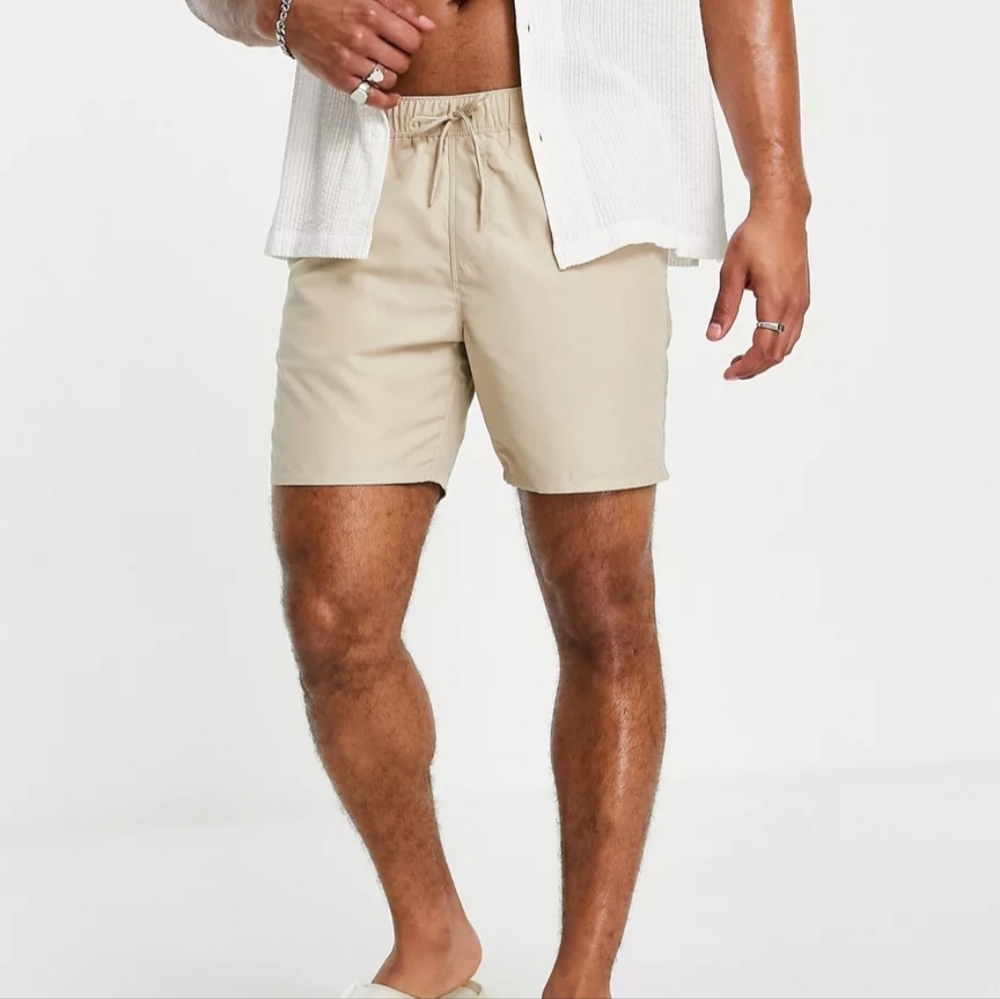 Khaki Men's Swim Shorts